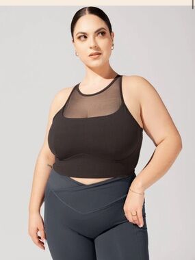 Celeste mesh cropped bralette